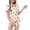 Beige*, variant on RUTAYY Girls 2 Piece Home Outfit Tropical Palm Tree Graphic Contrast Piping Short Sleeve Shirt Casual Sleep Set Purple