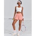 thumbnail image 5 of Pinspark Women' Athletic 2 in 1 Running Shorts Casual Summer Breathable Flowy Workout Gym Tennis Short Cute Active Skorts with Pockets, 5 of 6