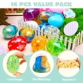 thumbnail image 3 of Joyfy 16 Pcs Prefilled Easter Eggs with Crystal,Galaxy,Clear Slime and Confetti Stress Relief,Slime Kits for Boys Girls,Easter Egg Hunt Supplies, 3 of 8