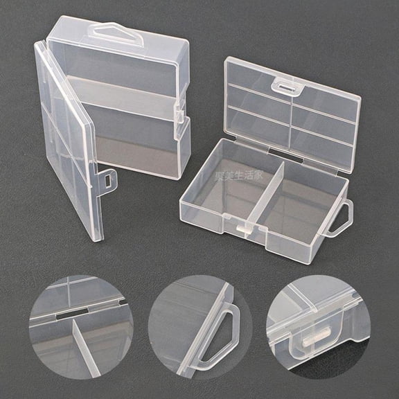 QHUDLV Battery Storage Case Holder Organizer Box For 10 AA AAA Batteries Q9U8 X7W7