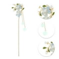 thumbnail image 3 of Unique Bargains 1 Pc Hair Stick Pin Floral Hair Hairpin for Women Blue Silver Tone, 3 of 5