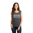 thumbnail image 2 of Thread Tank Never Look Back Women's Sleeveless Muscle Tank Top Charcoal Medium, 2 of 4