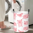 thumbnail image 4 of Goofa Kawaii Pigs Printed Circular Hamper,Laundry Basket with Handles,Storage Baskets Foldable,Large Capacity Laundry Hamper-Small, 4 of 8