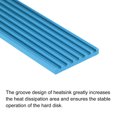 thumbnail image 4 of Uxcell Aluminum Heatsink Sky Blue 70x22x3mm with Tools and 1 x Pre-Cut Thermal Pad for SSD, 4 of 5