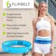 thumbnail image 4 of Cinturón de Entrenamiento FlipBelt Aguamarina Grande para Correr y Fitness, 4 of 7