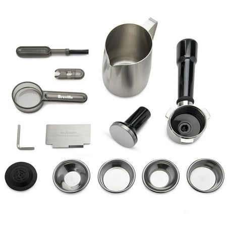 Breville - the Barista Express Espresso Machine with 15 bars of pressure, Milk Frother and intergrated grinder - Stainless Steel
