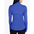 thumbnail image 2 of Spyder Women's Stretch Long Sleeve Zip Up Yoga Jacket with Thumb Holes Blue Small, 2 of 2