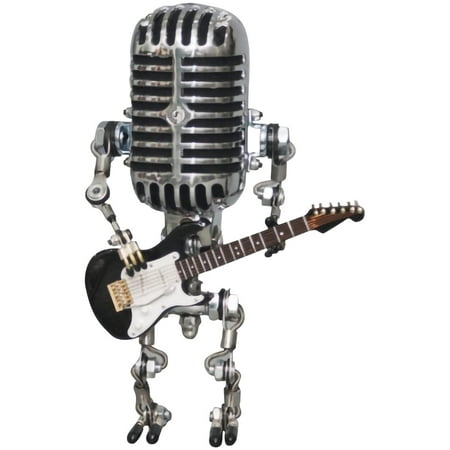 

Microphone Night Light Robot Lamp Handmade Touch Dimmer Lamp for Office Home Desktop Decoration