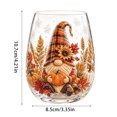 thumbnail image 3 of Fall Glassware Stemless Glasses with 2D Print Pumpkin Maple Leaves Drinking Glasses for Halloween Parties, Thanksgiving Party Home Kitchen Decorations Gifts, 3 of 6