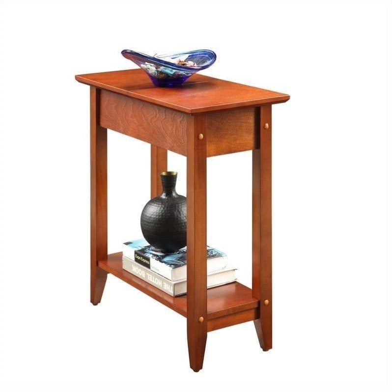 Convenience Concepts American Heritage Flip Top End Table Cherry