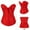 Red, variant on LEKODE corset tops for women western corset top denim bustier mens shawl Women's Lace Corset Satin Corset Cutting Push-up Belt Waist Trainer Burner Beige L