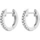 thumbnail image 3 of 14K Gold Plated Cubic Zirconia Cuff Earrings Huggie Stud, 3 of 4