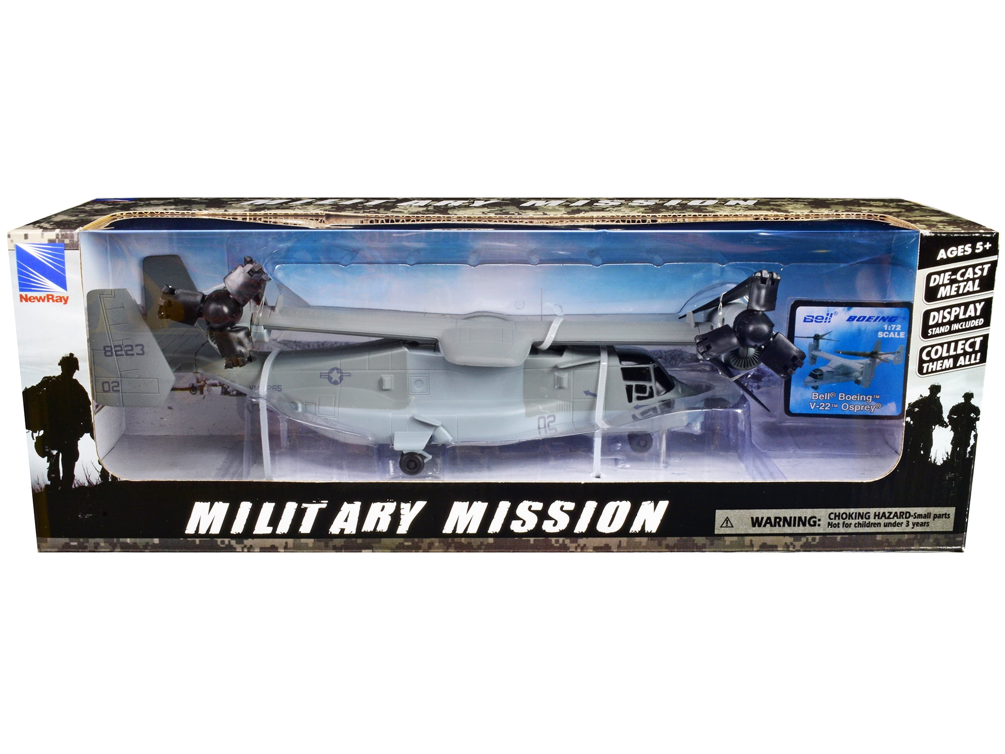 V-22 Osprey Gray Diecast Model 1/72 Scale Bell Boeing - US