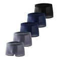 thumbnail image 2 of Mens 5 Pack Mirco Modal Underwear Trunks Soft Boxer Shorts Gents Microfibre Underpants Multipack Gray L, 2 of 3