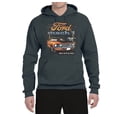 thumbnail image 2 of Ford Mustang Mach 1 Horse Power Classic Racing | Mens Cars and Trucks Hooded Sweatshirt Graphic Hoodie, Charcoal, Large, 2 of 4