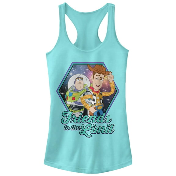 Junior's Toy Story to the Limit Racerback Tank Top Cancun Large