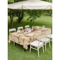 thumbnail image 4 of Outdoor Tablecloth with Umbrella Hole for Patio/Picnic/Party/Camping, Nautical Ship Waterproof Table Cloth Rectangle Table Cover Washable, Farmhouse Retro Ocean Coastal Lighthouse Map (54"x 80"), 4 of 8