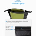 thumbnail image 4 of AFISHTOUR Quick-Release 25L Waterproof Bike Pannier Bag for Mountain Bikes, Rear Rack Mountable, Durable PVC Material, Army Green/Grey/Black Options, 4 of 7