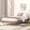 Walnut, variant on Floating Platform Twin Bed / With Rubberwood Legs / Enhances Durability