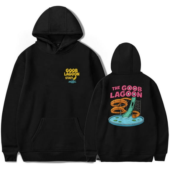 Caseoh Goob Lagoon Staff Hoodie Unisex Long Sleeve Pullover Casual Hooded Sweatshirt