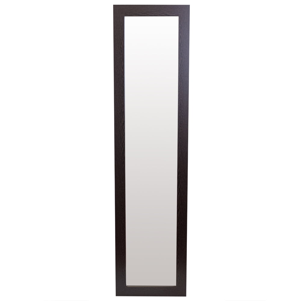 Full Length Floor Mirror With Easel Back, Mahogany