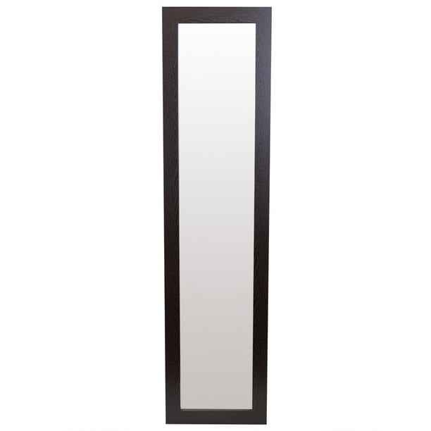 Full Length Floor Mirror With Easel Back, Mahogany