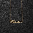 thumbnail image 5 of Vakki Name Customized Necklace Heart Shaped Personalized Necklace Stainless Steel Nameplate Necklace 18K Gold Plated Chain Jewelry for Women, 5 of 5