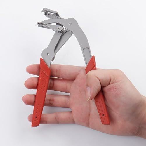 Heavy Duty Automotive Clip Pliers & Trim Removal Tool for Door Panels, Red
