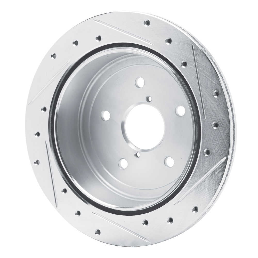 Dynamic Friction Company 631-13050L DFC Brake Rotor - Drilled And Slotted - Silver