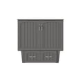 thumbnail image 2 of AFI Marina Twin Solid Wood Murphy Bed Chest with Drawer & Charger, Grey, 2 of 8