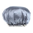 thumbnail image 3 of STARTIST 2 Pieces Women Reusable Shower Hats Waterproof Bathing Hair Caps Grey, 3 of 5