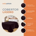 thumbnail image 3 of Cobertor Ligero Liso MELOCOTTON HOGAR Matrimonial Hotelero Suave Y Calientito MOD UVA, 3 of 3