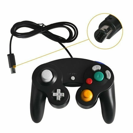 Wired NGC Controller Gamepad For Nintendo GameCube GC & Wii U Console Black Color