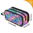 thumbnail image 4 of FORMRS Pencil Case with 3 Compartments Zipper Pouch, Elementary School Level and up, Colorful Starfish, 4 of 8