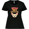 thumbnail image 3 of Inktastic Chihuahua Dog Lover Women's Plus Size T-Shirt, 3 of 5