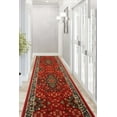 thumbnail image 5 of Custom Size Runner Rug Skid Resistant Backing Oriental Red Medallion Design Pick Your Own Size Rug Runner, Cut to Size Red Roll Runner Rug By Feet Customize in USA Facility, 5 of 8