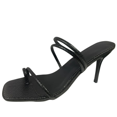 

adviicd Heels Sandals for Women Boots for Women with Heel High Leather Ladies Toe Heel Solid Strap Sandals Fashion High Heel Sandals for Women Size 11