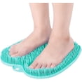 thumbnail image 3 of Alfombrilla para fregar pies para uso en la ducha, limpiador de pies para ducha para eliminar la piel muerta, alfombrilla masajeadora de pies para hombres y mujeres para calmar el dolor, 3 of 5