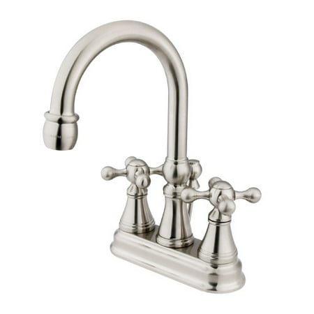 UPC 663370015304 product image for Kingston Brass KS261. KX Lavatory Governor Faucet Double Handle; Satin Nickel | upcitemdb.com