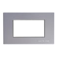 thumbnail image 1 of Placa Para Contacto Omega Plástico Plata 3 Módulos, 1 of 3