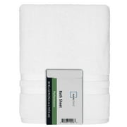 Mainstays Performance Cotton Bath Sheet, Oversized Super Soft Quick Dry Fade Resistant, Solid White