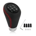 thumbnail image 2 of BallsFHK Car Gear Knob With 4 Adaptive Parts,Leather 5 Speed Knobs For Replacement Broken Knobs,Universal Non-Slip Manual Knob Car Interior, 2 of 3