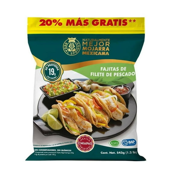 Fajitas de filete de pescado Regal Springs 543 g