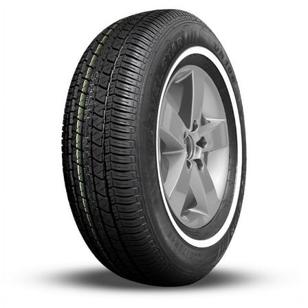 1 Travelstar UN106 155/80R13 79T Classic Vintage White Sidewall All Season Tires UNILLPCR001 / 155/80/13 / 1558013