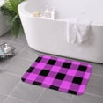 thumbnail image 6 of Kdxio Purple Black Buffalo Plaid,16" x 24", Non-Slip Front Door Mats,Outdoor Welcome Mat Washable, 6 of 9