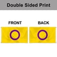 thumbnail image 4 of Dutern Double Sided Intersex Pride Flag Banner 3 Ply with Brass Grommets 3x5 Feet, 4 of 4