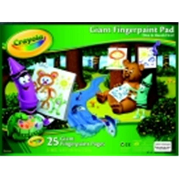 Crayola 16 x 12 in. Giant Finger Paint Pad, 25 Sheets, White