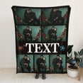 thumbnail image 5 of Custom Blanket with Text Photo Collage Customized Blankets with Pictures, Personalized Throw Blanket for Father, Mom, Kids, Dogs, Friends Couple or Lover as Christmas Birthday Gift, 5 of 6