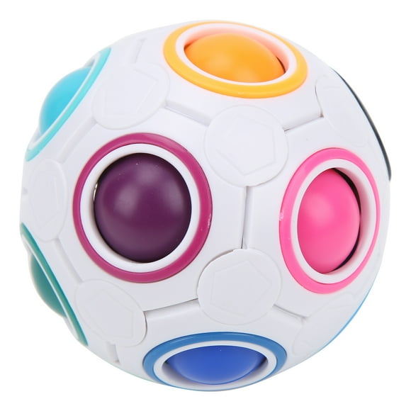 Bola De íris, Juguete De Cubo De Fútbol De Material ABS De Apariencia Hermosa, No Tóxico E Insípido Para Niños Para Entretenimiento Familiar Para Reuniones De Amigos