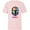 Soft Pink, variant on Star Wars The Mandalorian Mando Helmet Neon - Short Sleeve T-Shirt for Kids - Customized-White